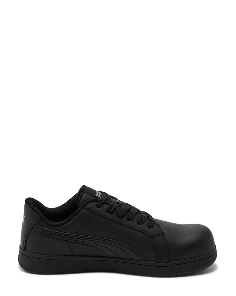 Puma shoes black leather 2025