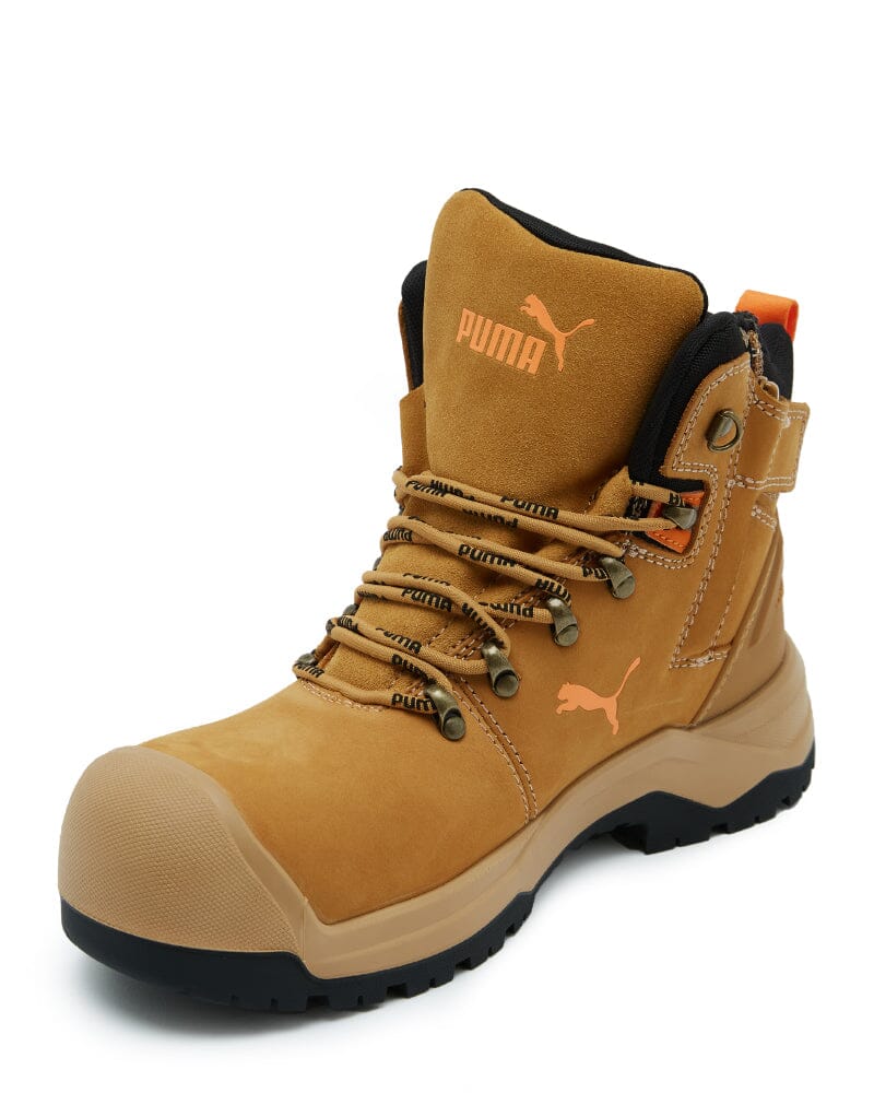 Iron Heavy Duty Mid Cut Safety Boot Wheat