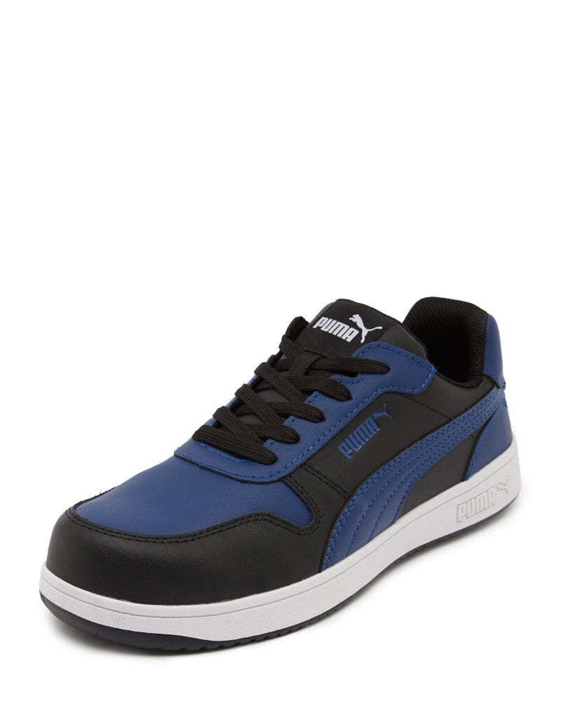 Puma Frontcourt Low Heritage Safety Shoe Black/Blue Buy Online