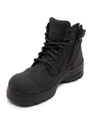 Lynx Zip Side Safety Boot - Black