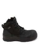 Lynx Zip Side Safety Boot - Black