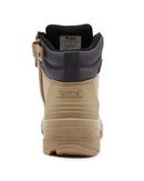 Lynx Zip Side Safety Boot - Stone