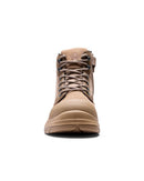 Lynx Zip Side Safety Boot - Stone