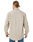 Closed Front Cotton Twill Shirt LS - Clay