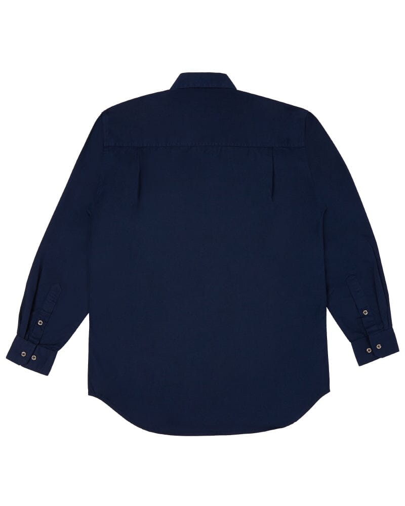 Tradies Closed Front Cotton Twill LS Shirt Value Pack - French Navy