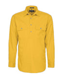 Closed Front Cotton Twill Shirt LS - Yellowstone