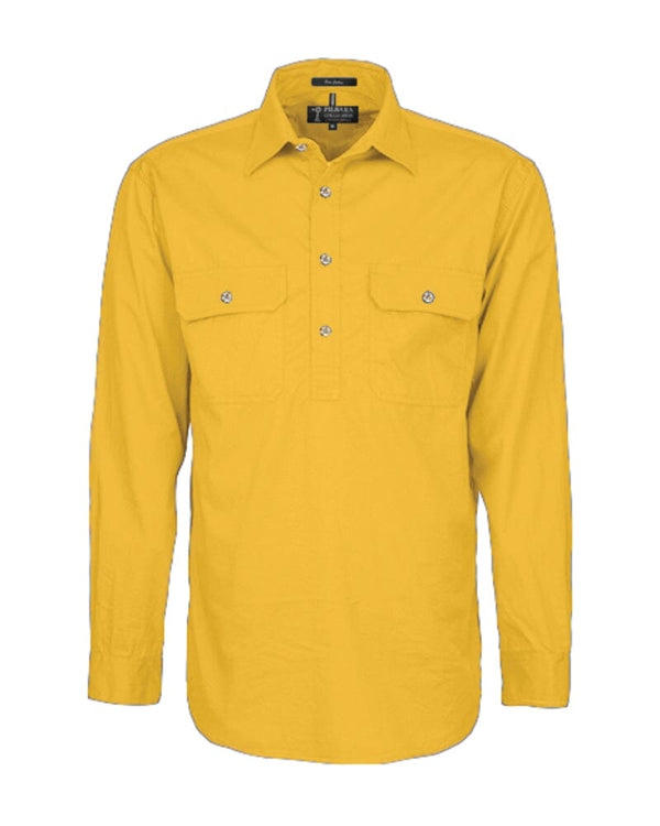 Closed Front Cotton Twill Shirt LS - Yellowstone