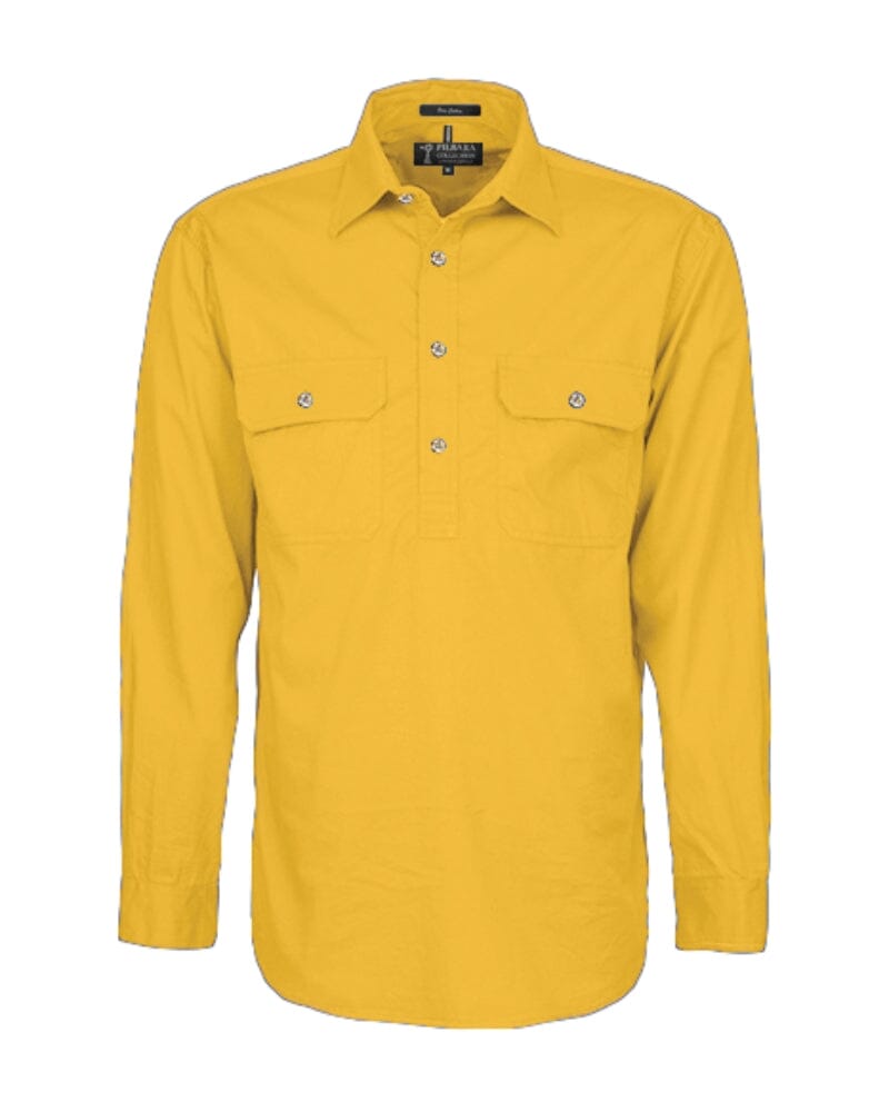 Closed Front Cotton Twill Shirt LS - Yellowstone