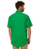 Closed Front SS Shirt - Emerald