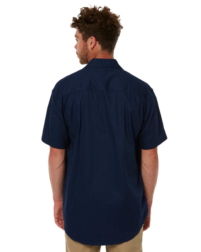 Closed Front SS Shirt - French Navy