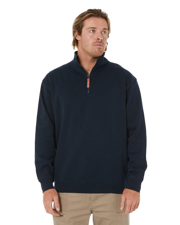 Classic Zipper Fleece Pullover - French Navy