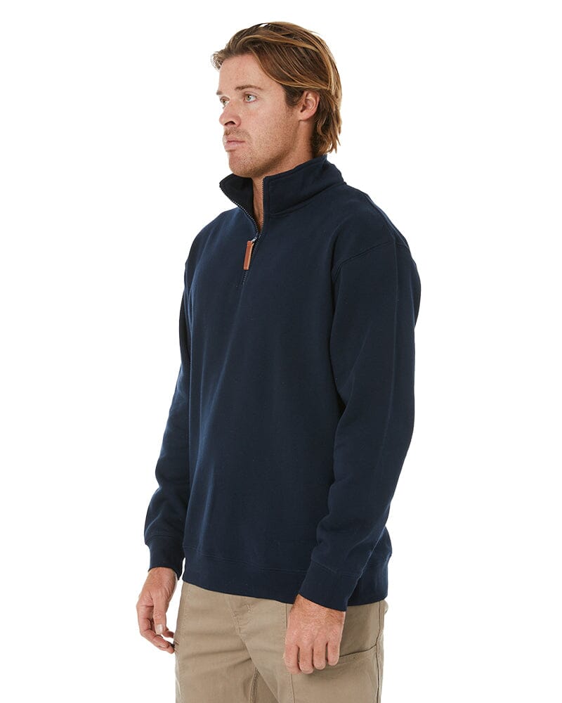 Pilbara Classic Zipper Fleece Pullover - French Navy | Buy Online