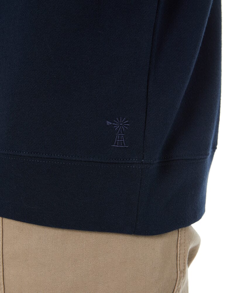 Classic Zipper Fleece Pullover - French Navy