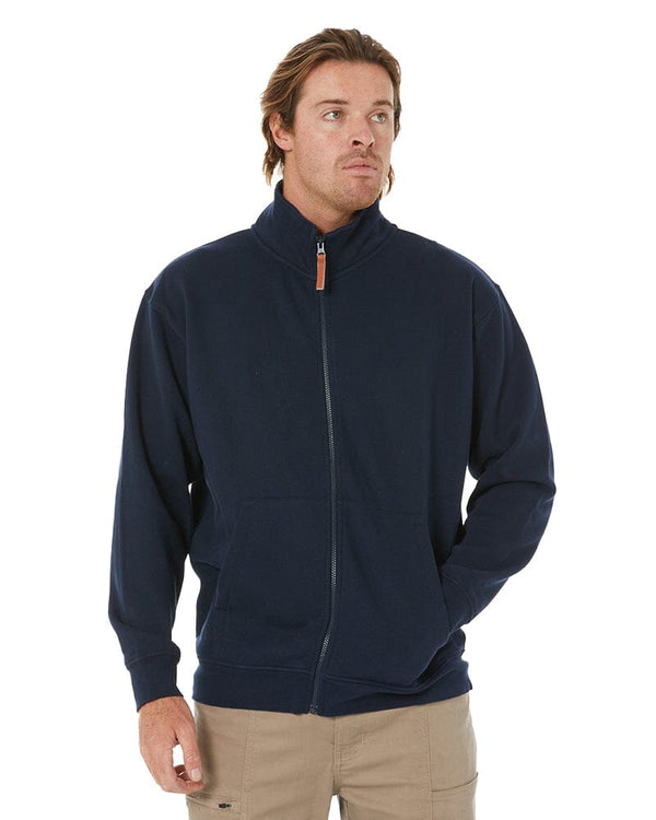 Classic Zip Through Fleece Sweater - French Navy