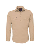 Closed Front Shirt LS - Clay