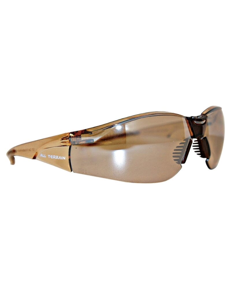 All Terrain Brown Lens Safety Glasses - Brown