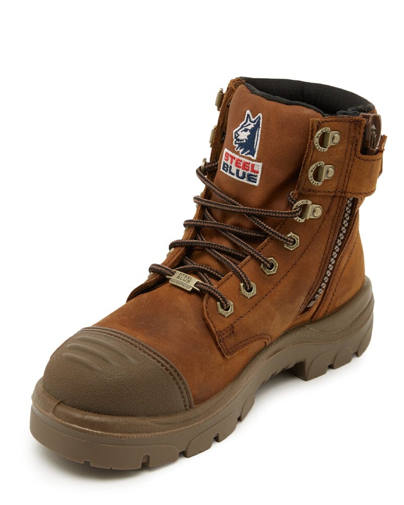 Scuff Cap Steel Blue Boots Price Steel Blue Parkes Zip Scuff Cap