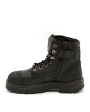 Argyle Zip Scuff Cap Waterproof Safety Boot - Black