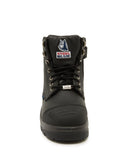 Argyle Zip Scuff Cap Waterproof Safety Boot - Black