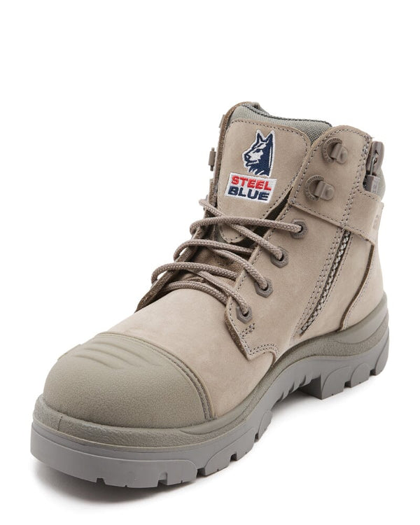 Parkes Zip Scuff Cap Safety Boot - Granite