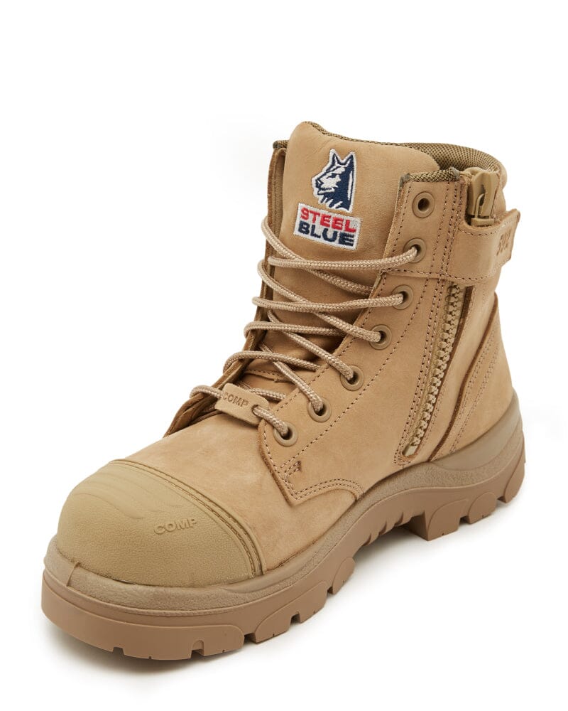 Steel Blue Argyle Zip Scuff Cap Composite Safety Boot - Sand | Buy Online