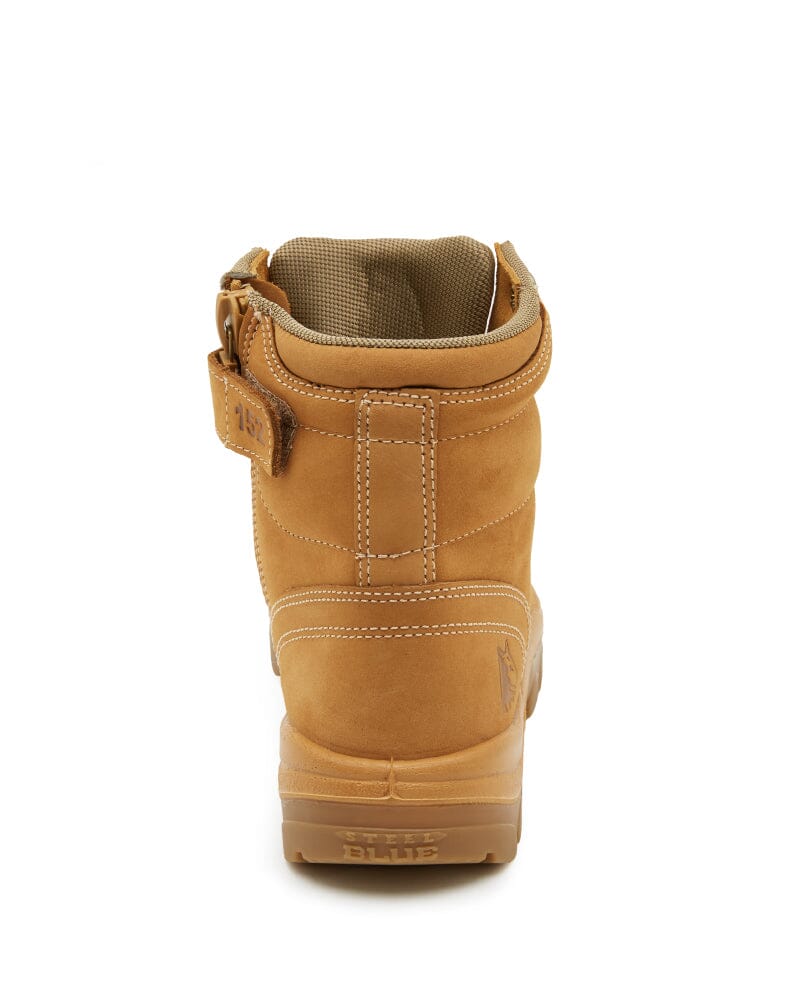 Steel Blue Argyle Lace Up Boot with Zip and Bump Cap Wheat Buy Online