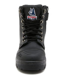 Ladies Argyle Zip Scuff Cap Safety Boot - Black