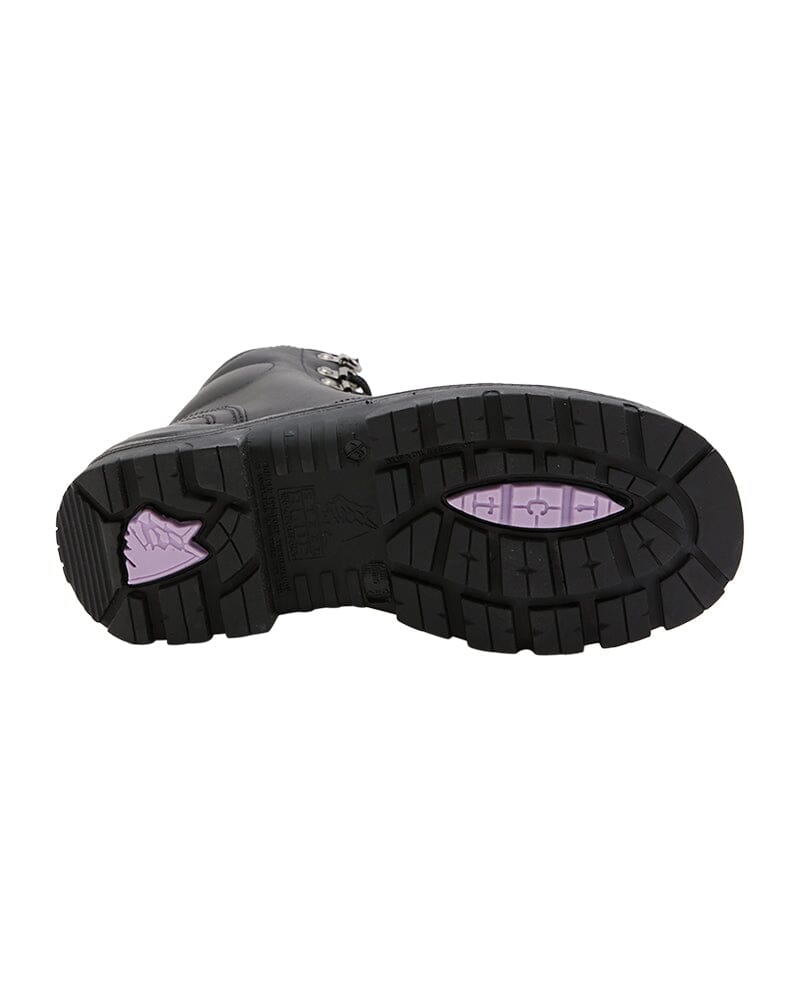 Ladies Argyle Zip Scuff Cap Safety Boot - Black