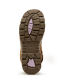 Ladies Argyle Zip Scuff Cap Waterproof Safety Boot - Distressed Brown