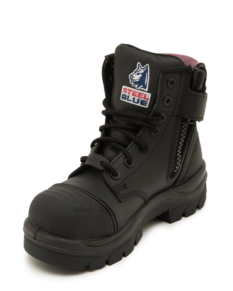 Steel Blue Ladies Argyle Scuff Cap Composite Safety Boot - Black | Buy ...