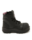 Ladies Argyle Scuff Cap Composite Safety Boot - Black
