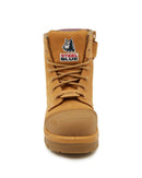 Ladies Argyle Scuff Cap Composite Safety Boot - Wheat