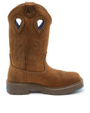 Blue Heeler Square Toe Safety Boot - Distressed Brown