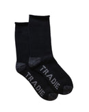 Wool Blend Work Socks 2pk - Black