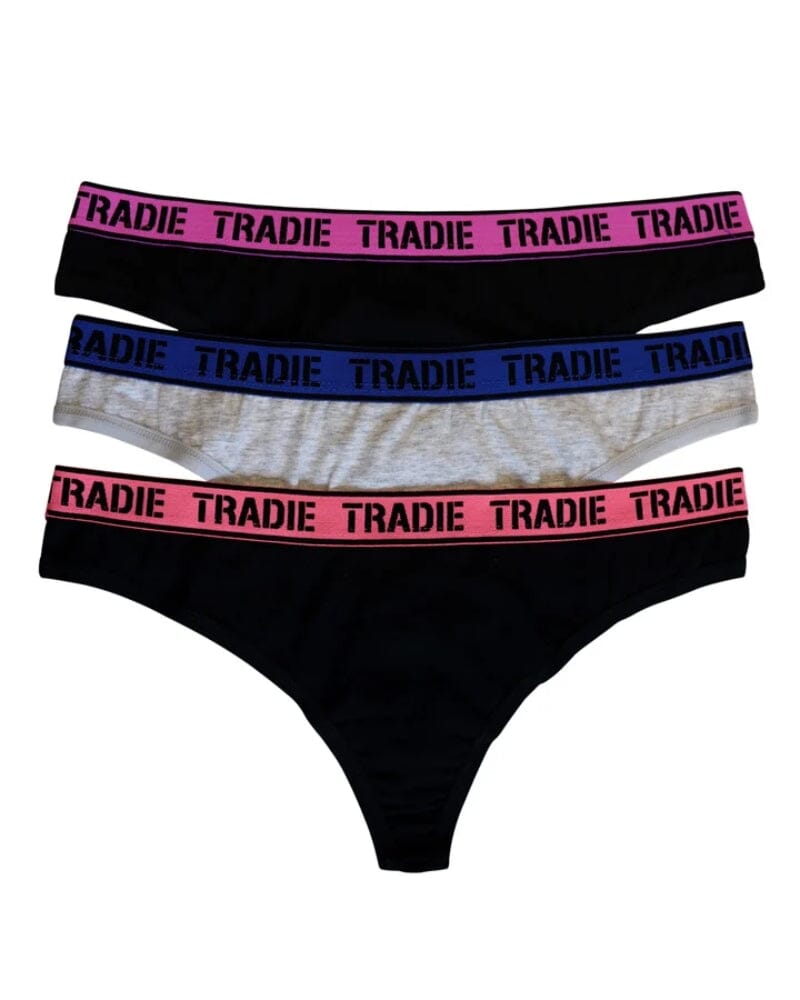 TRADIE Womens G-String 3pk - Focus | Buy Online