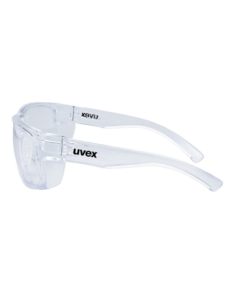 Aquarius Clear Frame Safety Glasses - Clear Lens
