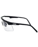 Apex Safety Glasses Black Frame - Clear