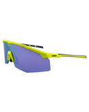 Apex Safety Glasses Hi Vis Yellow Frame - Purple Mirror