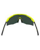 Apex Safety Glasses Hi Vis Yellow Frame - Purple Mirror