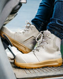 Womens 3 x-flow Zip Side Safety Boot - Cement/Tan