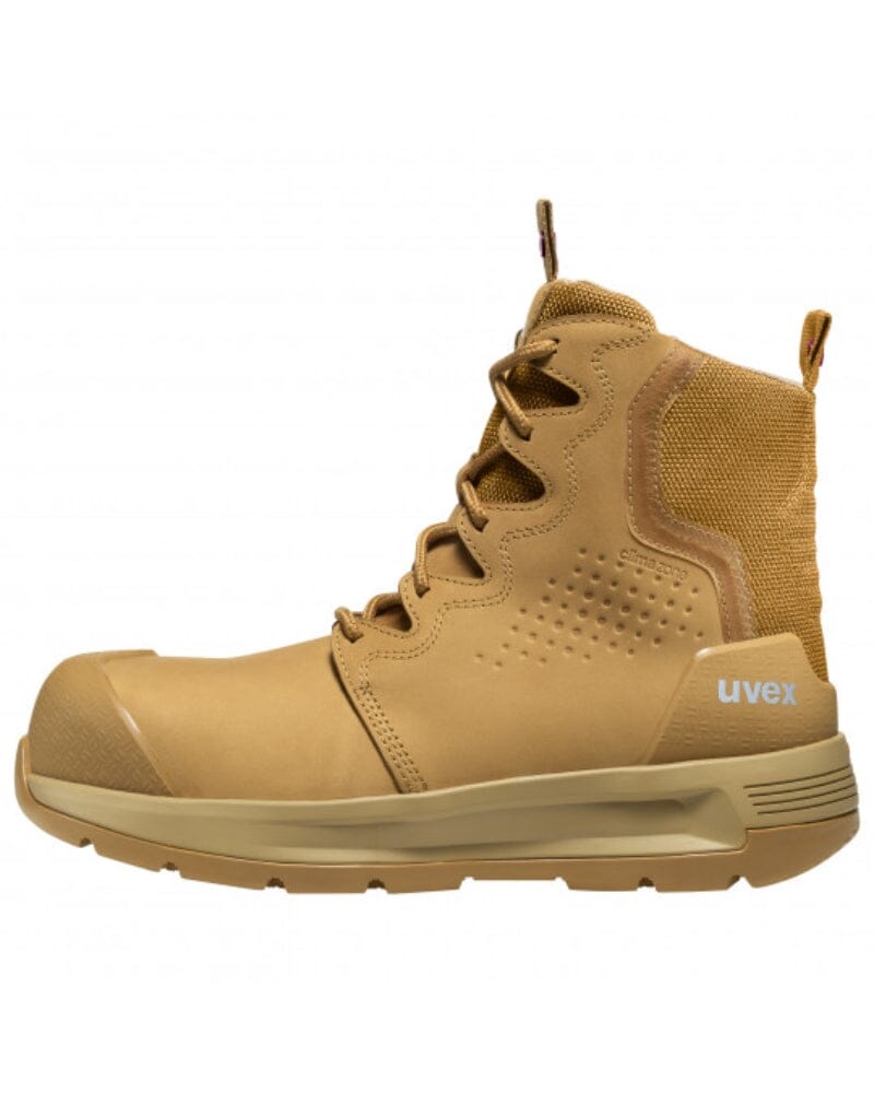 Womens 3 x-flow Zip Side Safety Boot - Tan