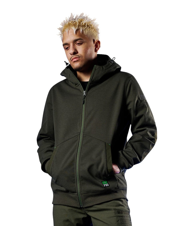 WF-3 Zip Thru Hoodie - Green