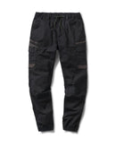 WP-12C Cuffed Elastic Waist Stretch Ripstop Work Pant - Black