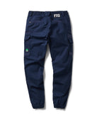 WP-12C Cuffed Elastic Waist Stretch Ripstop Work Pant - Navy