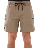 WS-7 Elastic Waist Stretch Utility Short - Khaki