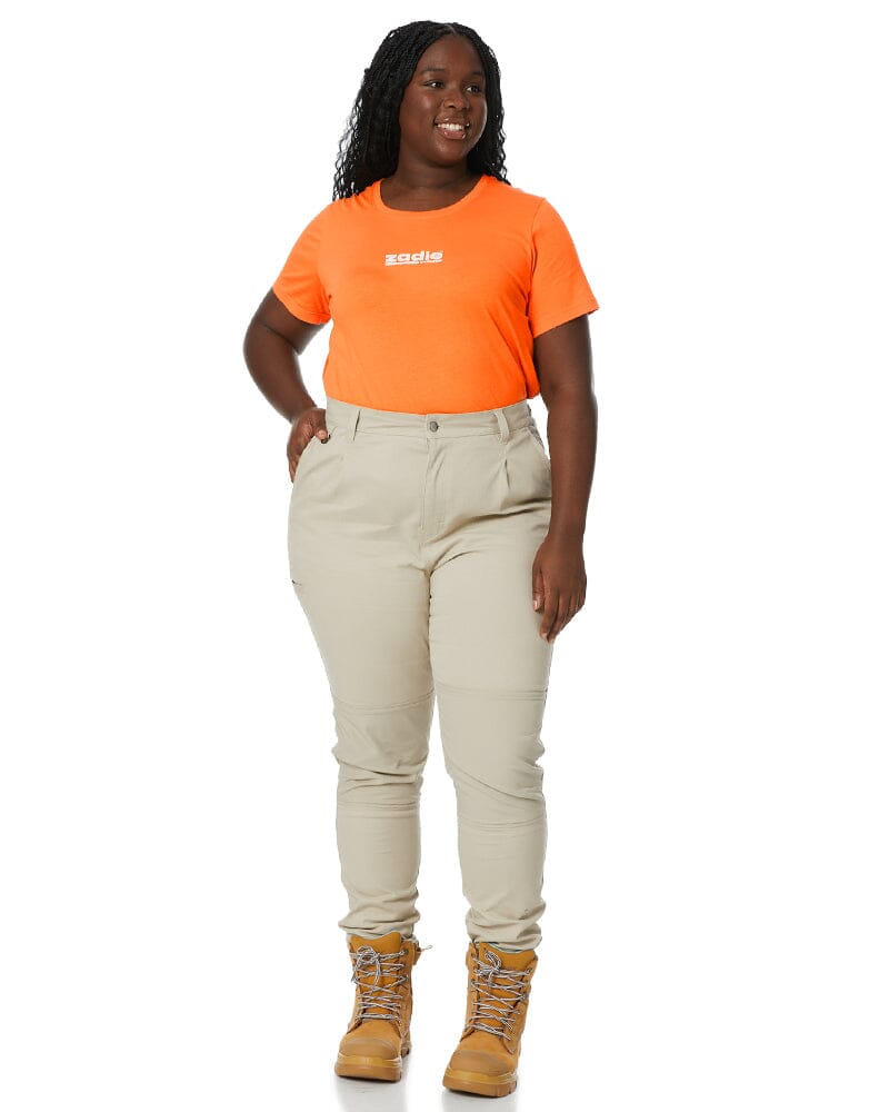 The Workz Womens Pant - Stone