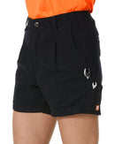 Tradies The Workz Womens Shorts 2 Value Pack - Black