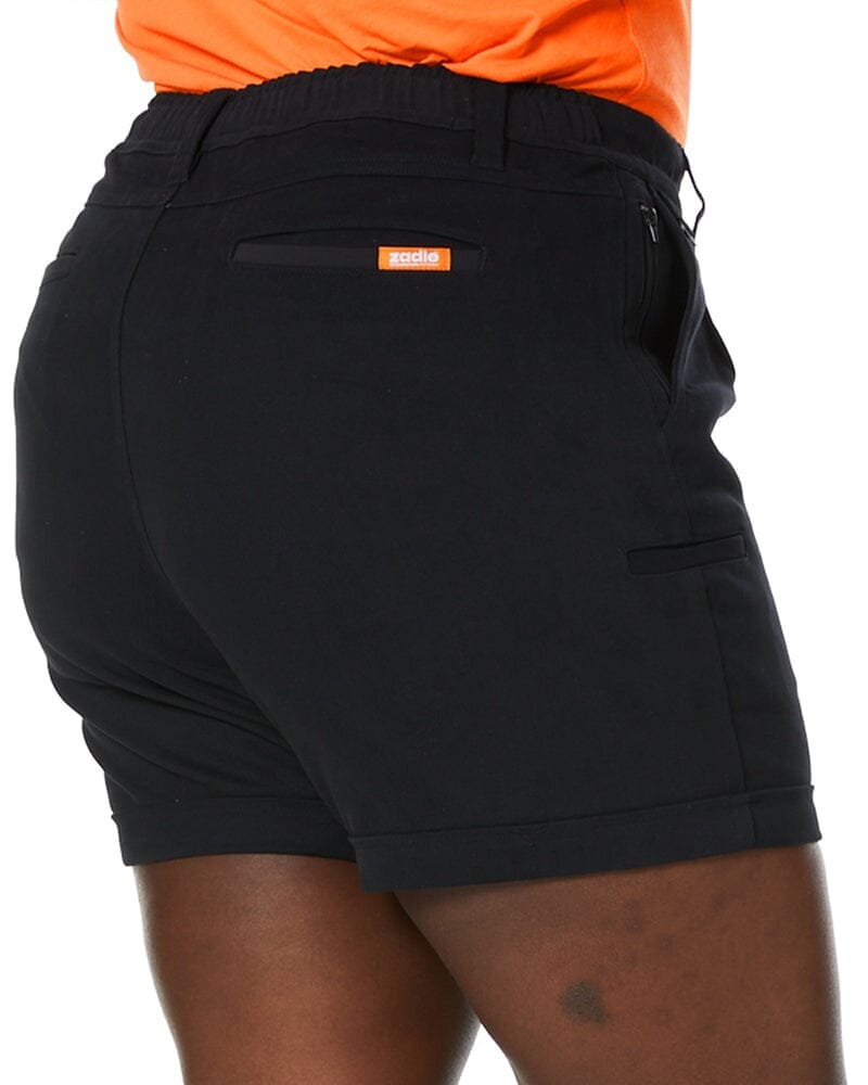 Tradies The Workz Womens Shorts Value Pack - Black