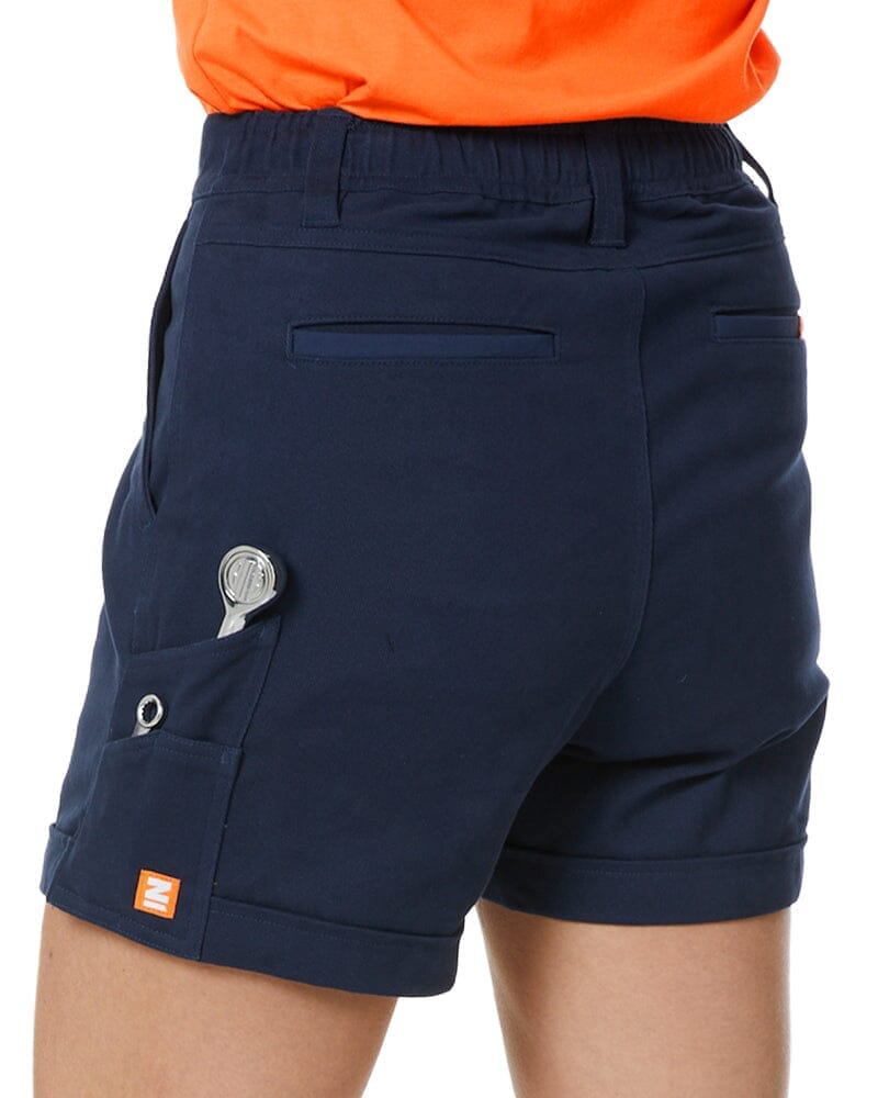 Tradies The Workz Womens Shorts Value Pack - Navy