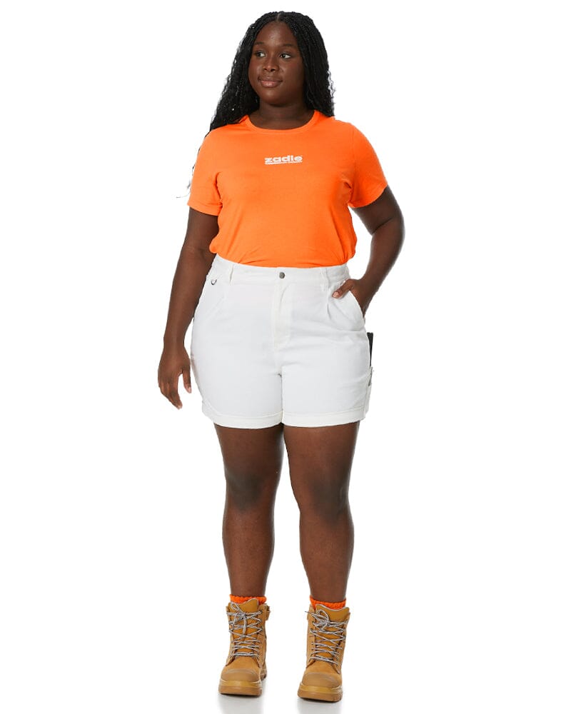 The Workz Womens Short - White